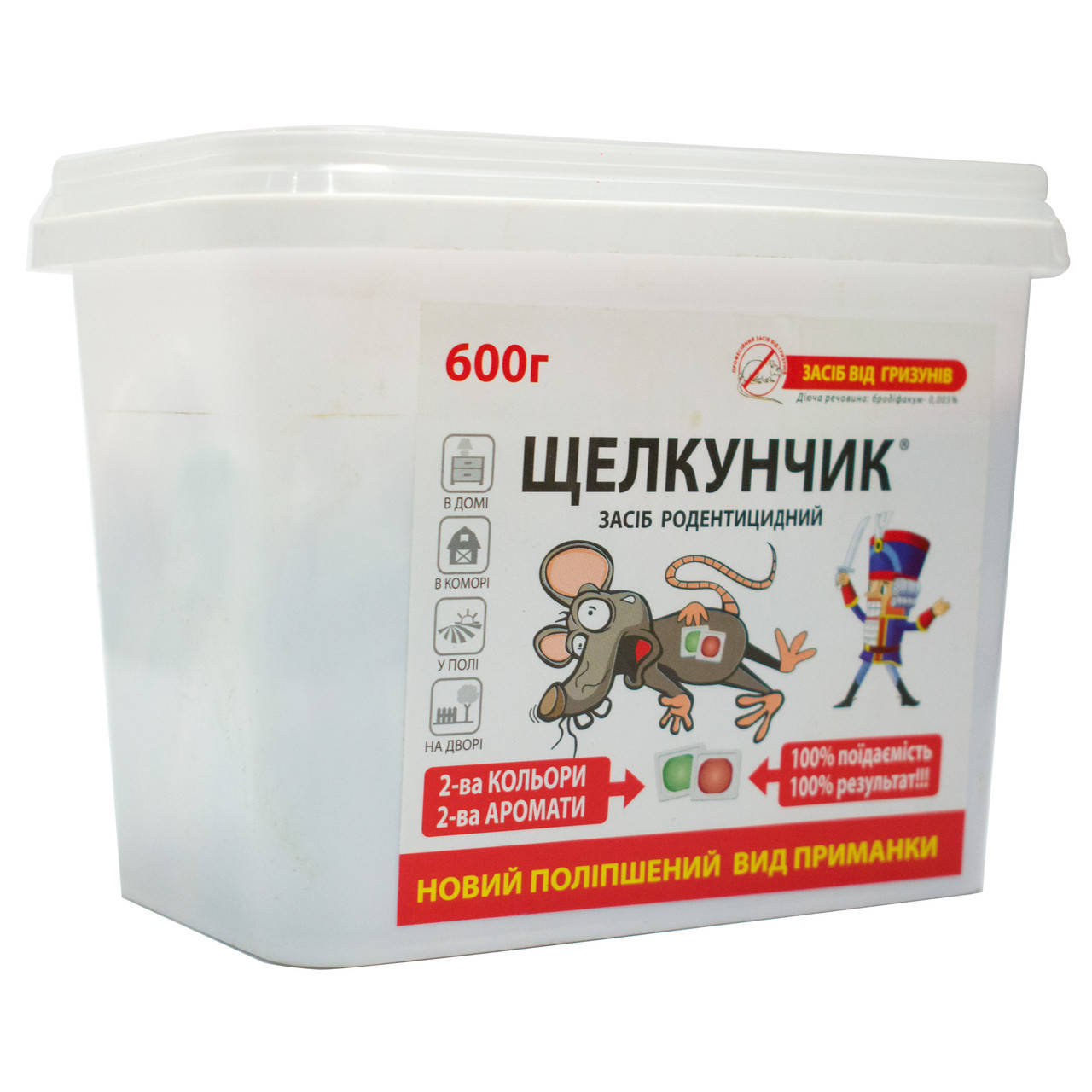 

Тесто от крыс и мышей Щелкунчик 600 г