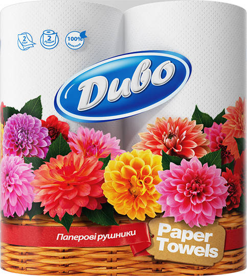 

Рушник кух.Диво білий (2шт/уп) (20), Белый