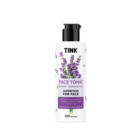

Тоник увлажняющий для лица Tink Face Tonic Лаванда-Гиалуроновая кислота 200 мл