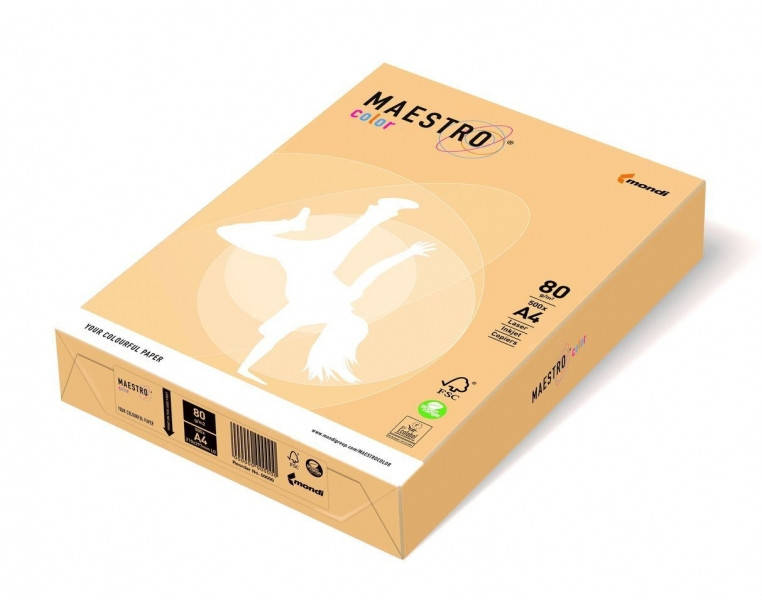 

Бумага цветная А4 80 г/м 500л Maestro Color Trend GO22 Gold золотой