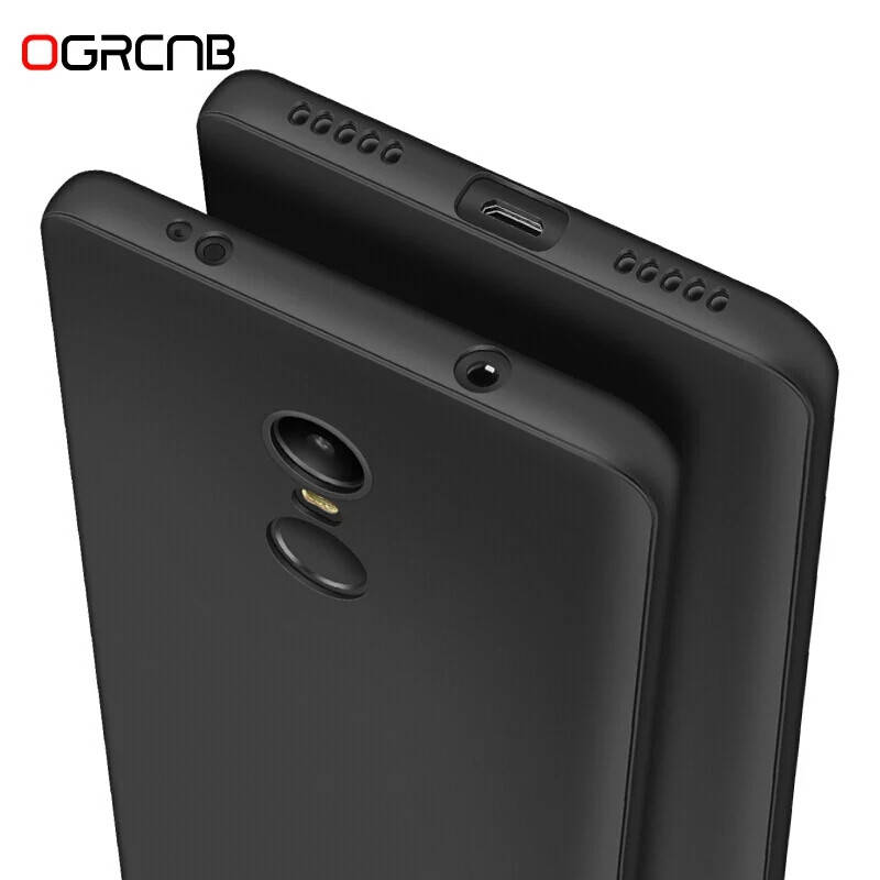

Тонкий матовый чехол бампер типа "cafele" для Xiaomi Redmi Note 4X, Черный