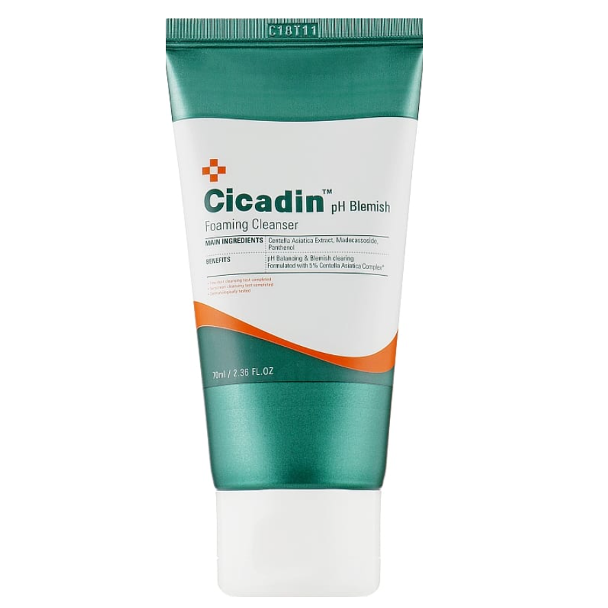 

Успокаивающая пенка с центеллой Missha Cicadin Ph Blemish Foaming Cleanser
