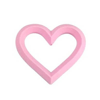 

Сердце большое силиконовое Розовый baby pink