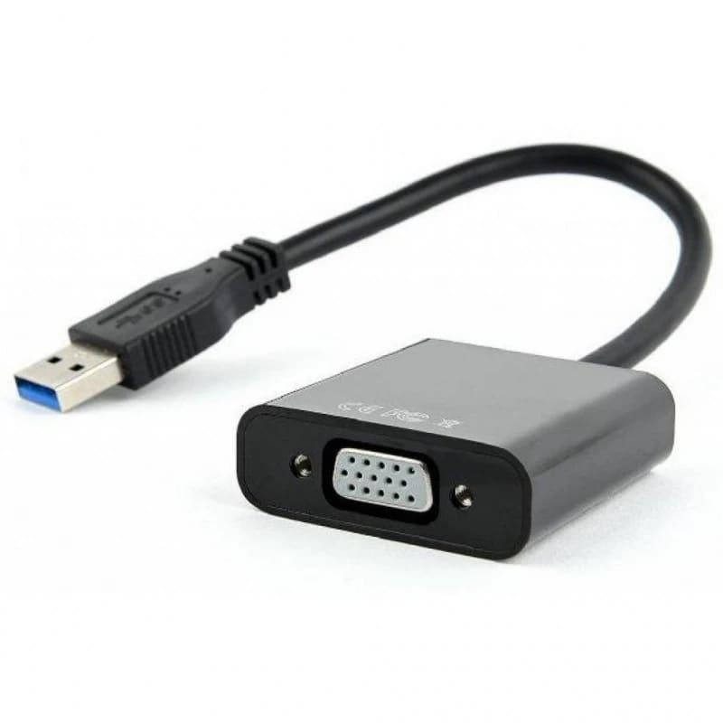 

Перехідник Cablexpert USB 3.0 to VGA (AB-U3M-VGAF-01) 0.15m Black