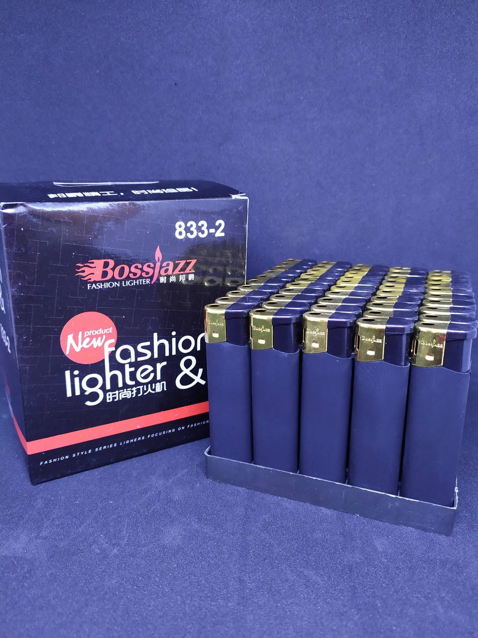 

Зажигалка Резина 833 BOSS чёрная, Разные цвета