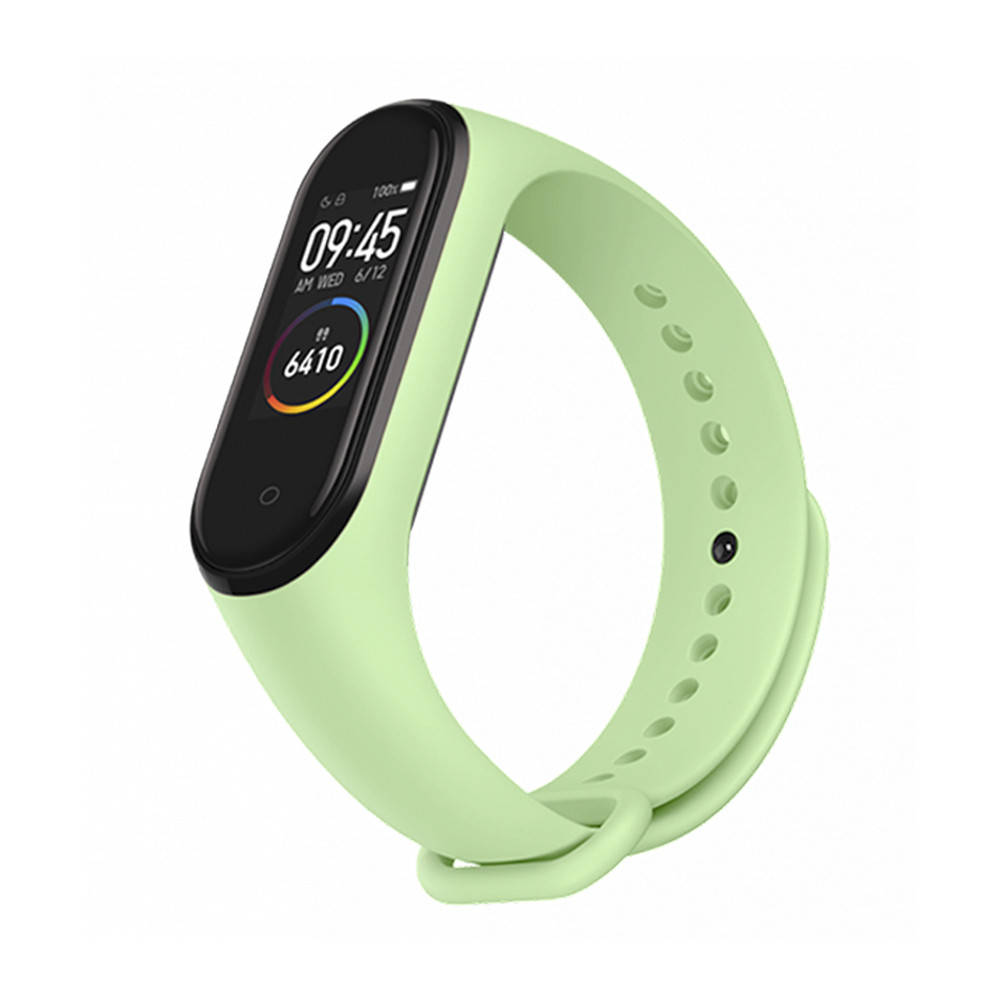 

Ремешок к браслету Mi Band 4 3 силиконовый Фисташковый