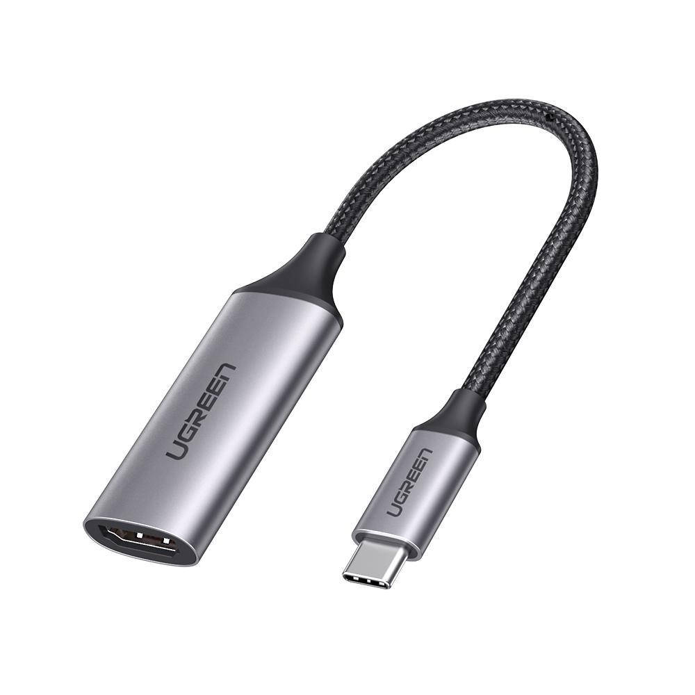 

Адаптер USB Type-C to HDMI Male UGREEN Adapter 4K@60Hz 0.1m Gray (CM297), Серый