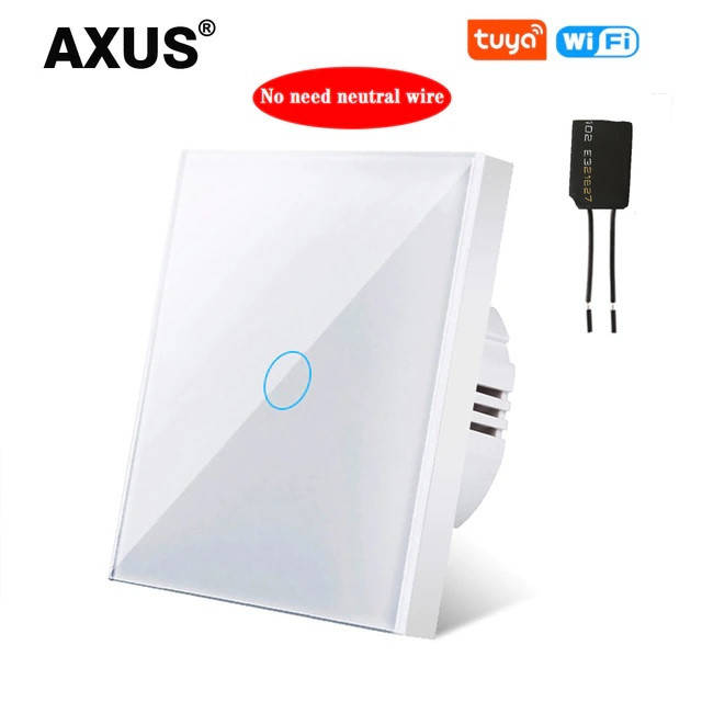 

Сенсорный WI-Fi smart выключатель Axus с подсветкой Белый одиночный
