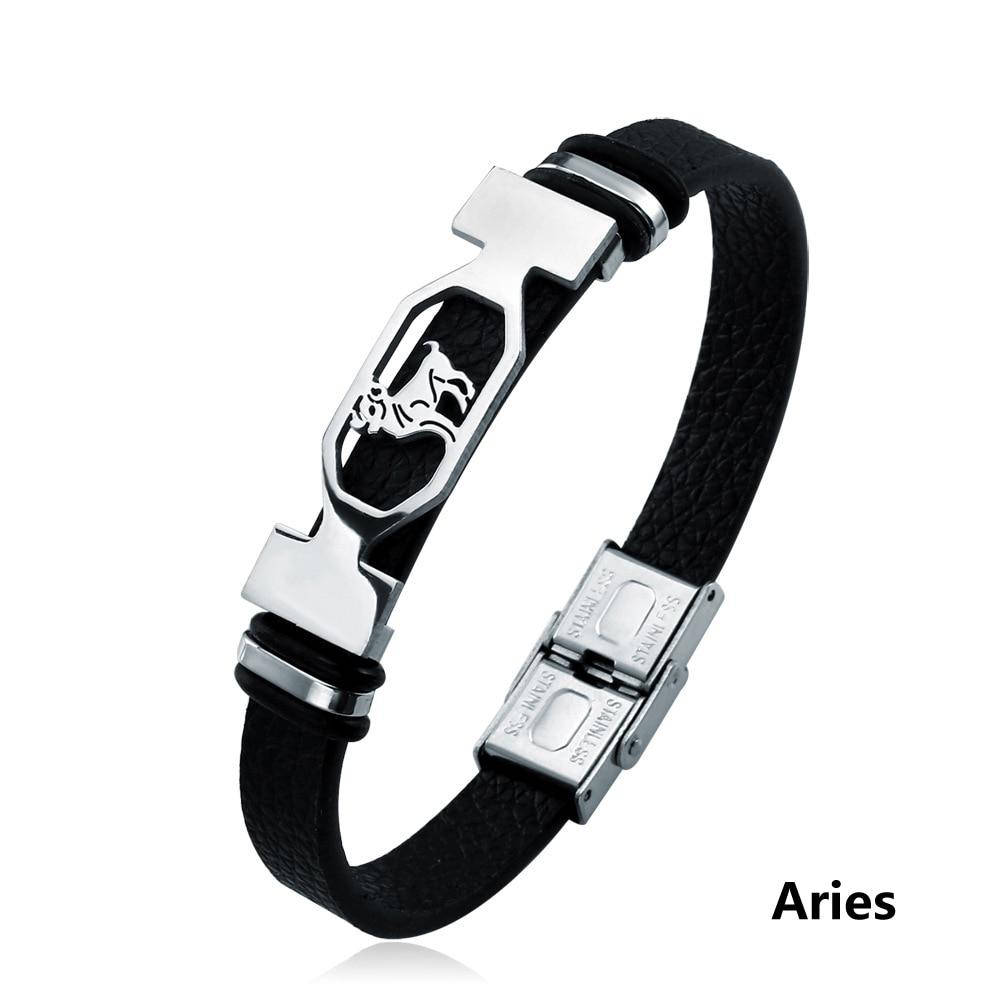 

Браслет кожаный «Знак зодиака» Овен, Aries (21 марта - 20 апреля)