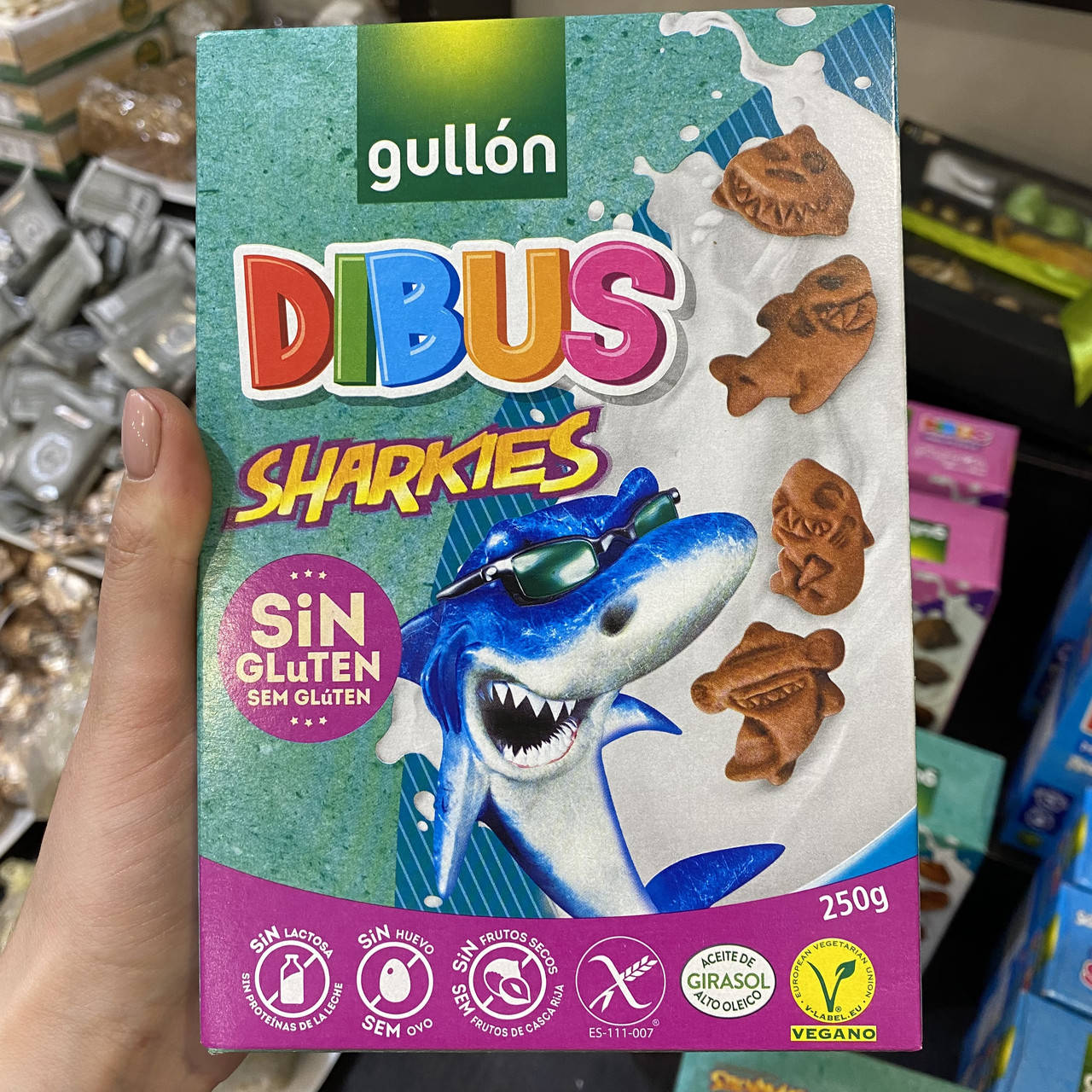 

Печиво Gullon Dibus sharkies без глютену, 250г