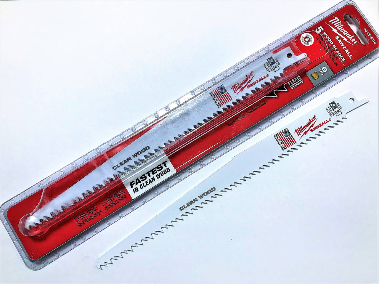 

Пильное полотно по дереву для сабельной пилы Milwaukee