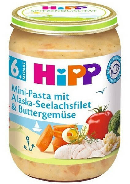 

HiPP Пюре Овощи с морской рыбой 6м+ (190 г)