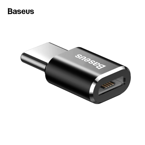 

Адаптер MicroUSB на Type-C переходник МикроЮСБ на Тайп-С Baseus (черный)