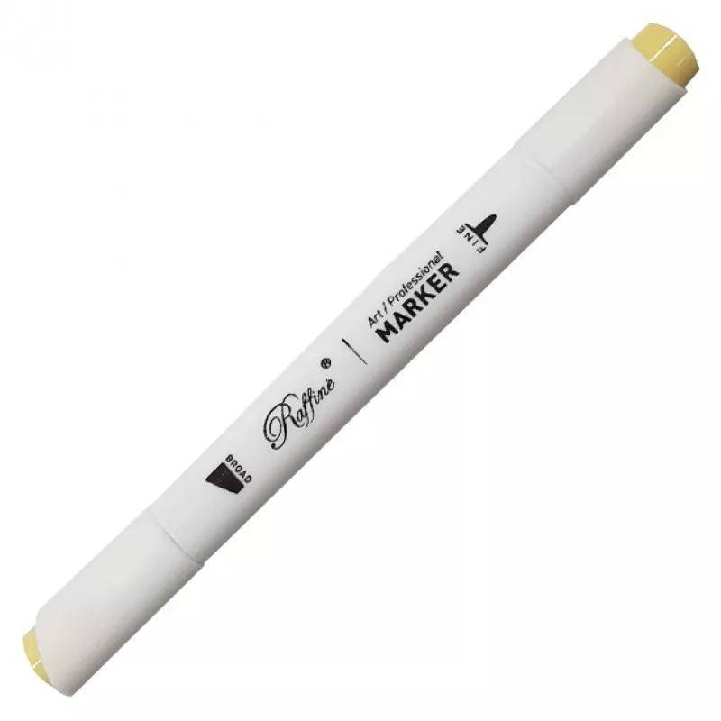 

Скетч маркер двусторонний Marco Raffine Pastel yellow Y204, 918146, Желтый