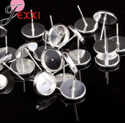 

Швензы для сережек гвоздики покрытые серебром 14 мм с заглушками