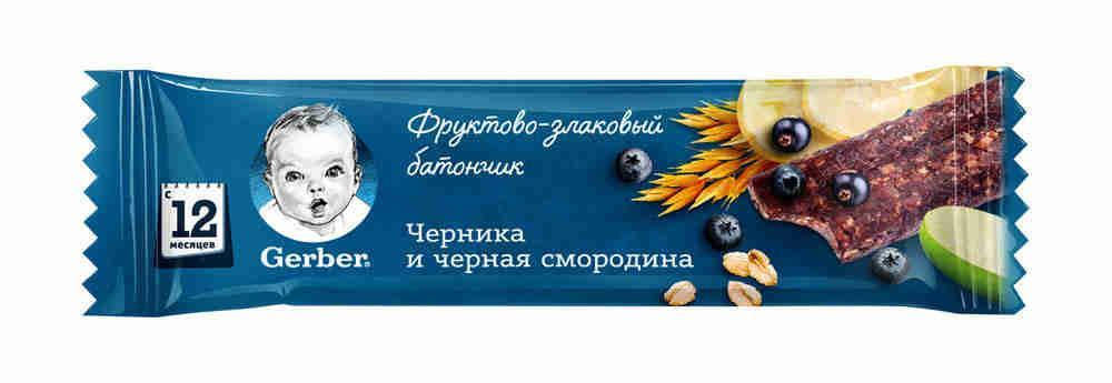 

Гербер Фруктово-злаковий батончик з чорницею та чорною смородиною 25г НОВИНКА!!!