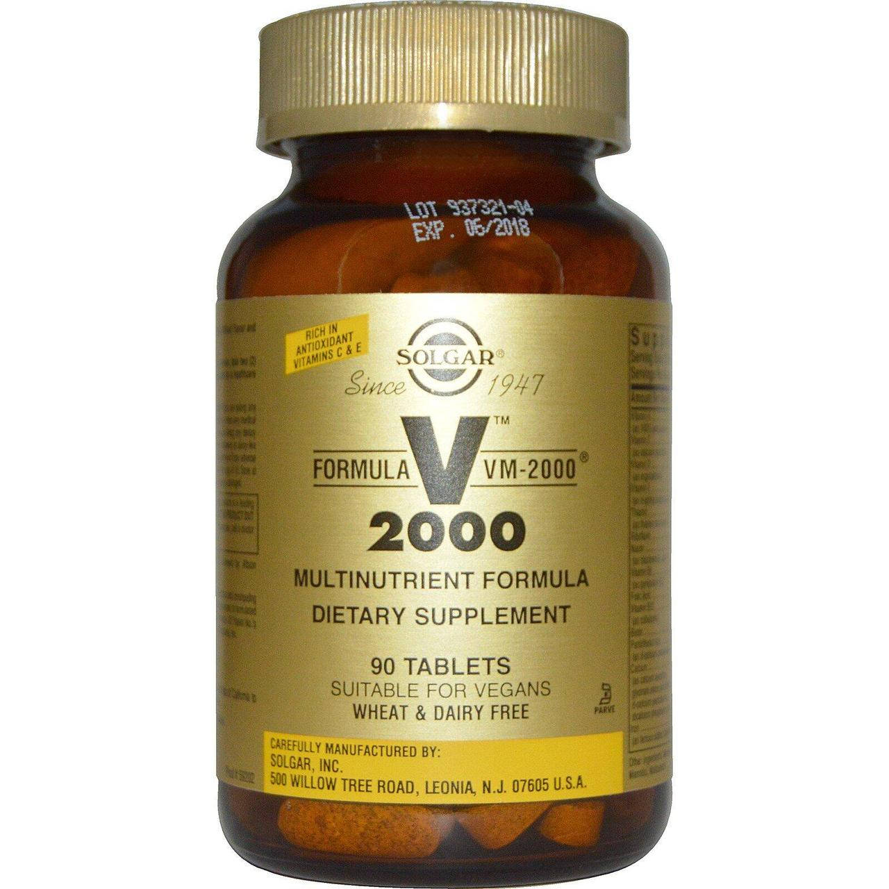 

Solgar, Formula VM-2000 (90 таб.), мужские витамины, женские витамины