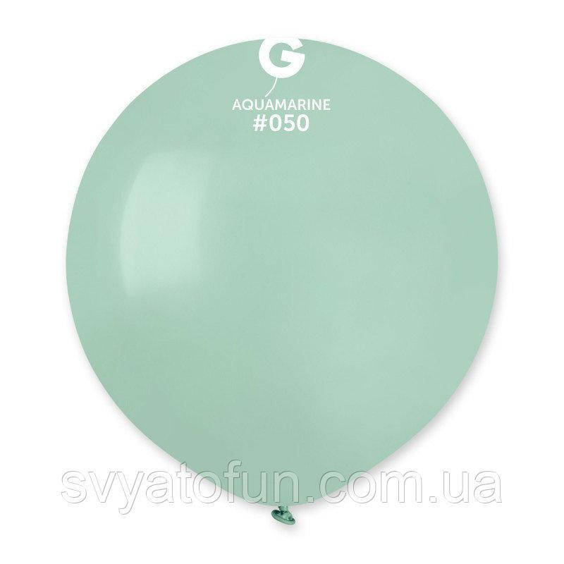 

Латексный воздушный шарик 19" пастель 50 аквамарин 1шт Gemar