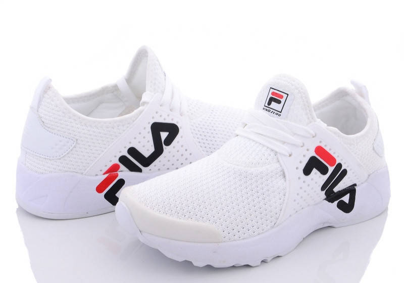 

Женские дышащие слипоны Fila текстильные сетка белые 36-41 размер