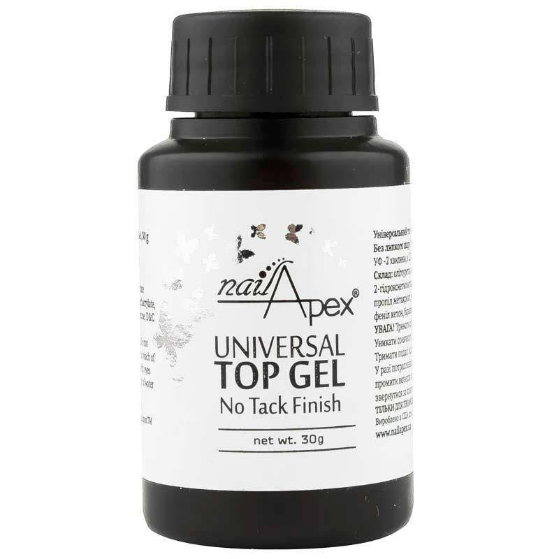 

Nailapex Universal Top Gel No Tack Finish - топ универсальный без липкого слоя, 30 мл