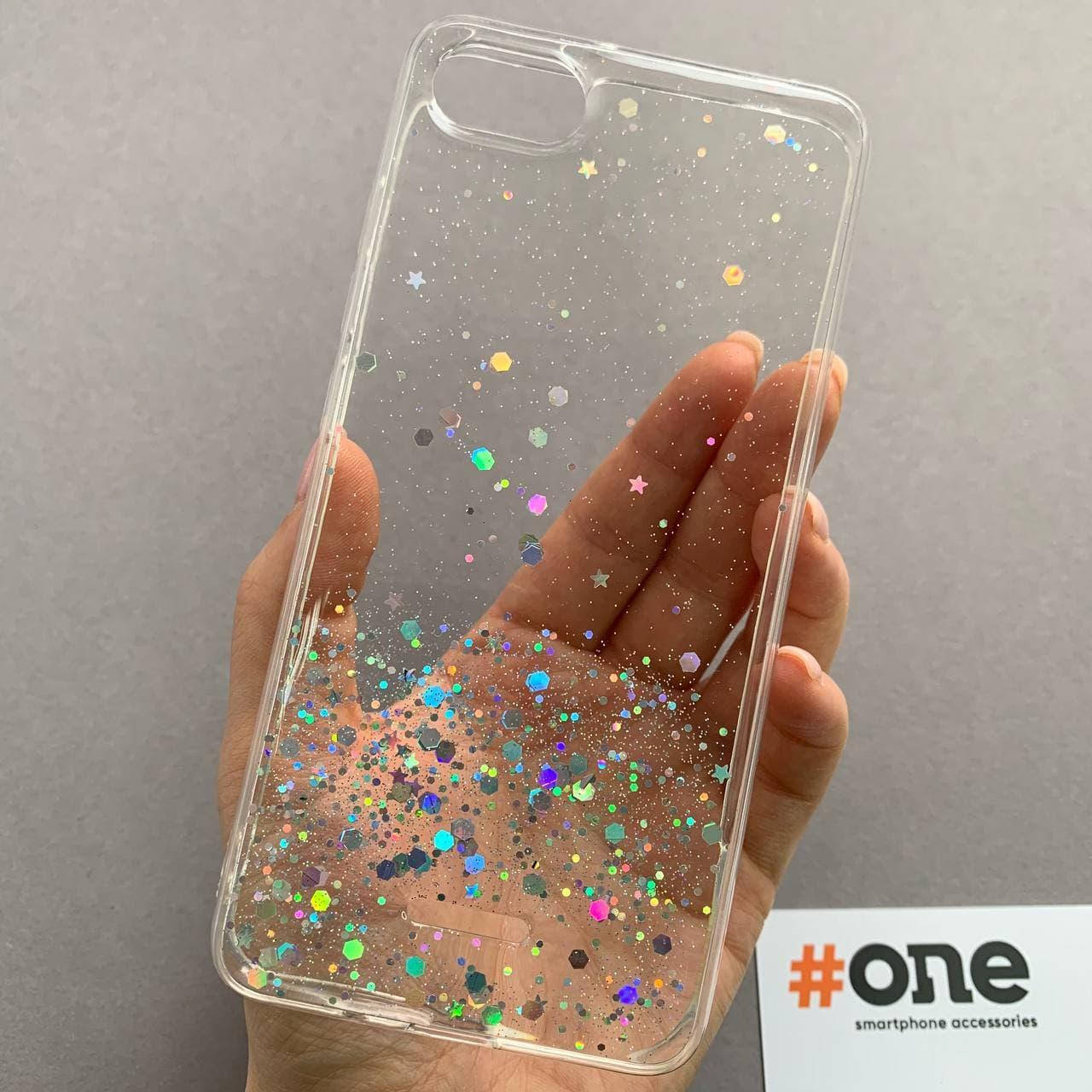 

Чехол для Xiaomi Redmi 6A накладка блестящая со звездочками чехол на телефон сяоми редми 6а прозрачный R5U