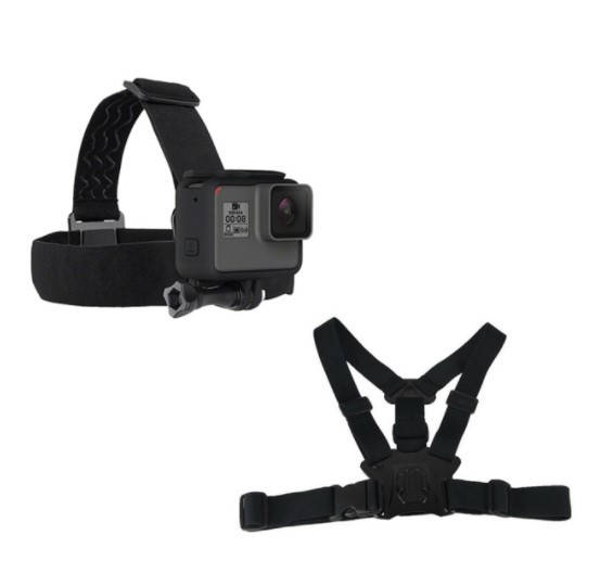 

Крепление на голову и на грудь для экшн камер Telesin, Черный