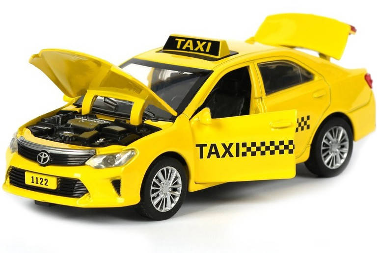 

Машинка Металлическая Toyota Camry Taxi, Желтый