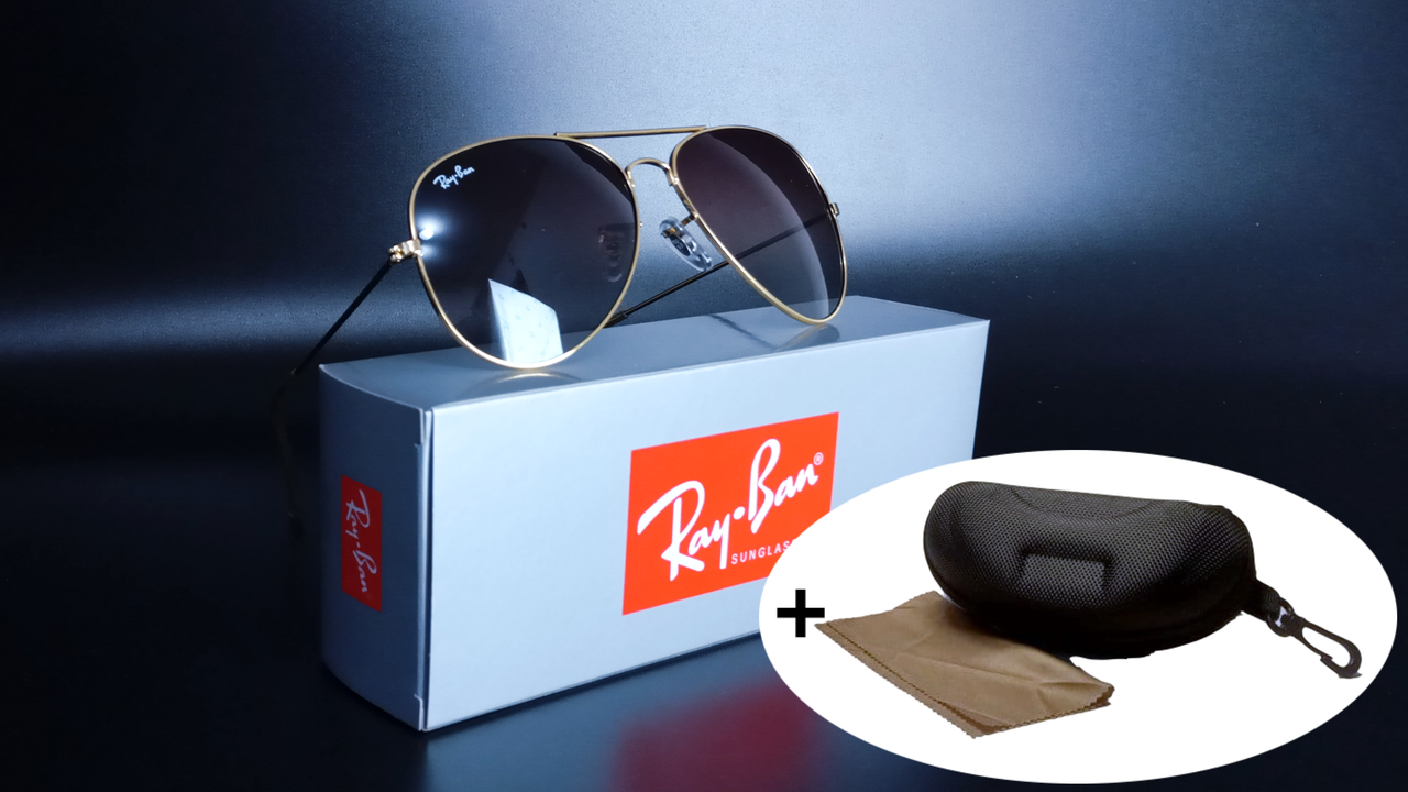 

Очки Ray Ban 3025 Aviator солнцезащитные женские Солнцезащитные очки Ray-Ban Авиатор Капельки Твердый чехол, Желтый