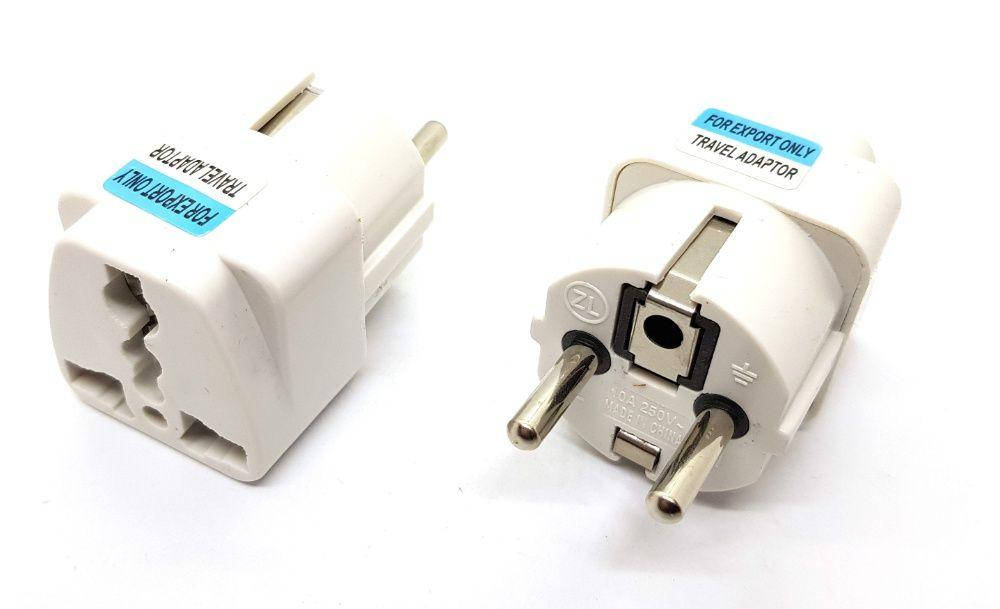 

Переходник с китайской/американской вилки на европейскую евро вилка