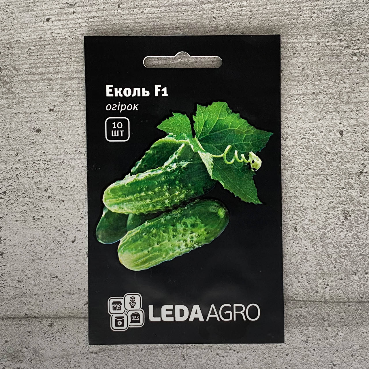

Огурец самоопыляющийся Эколь F1 10 шт семена пакетированные Leda Agro