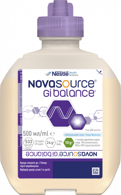 

Энтеральное питание Nestle Novasource GI Balance, 500 мл
