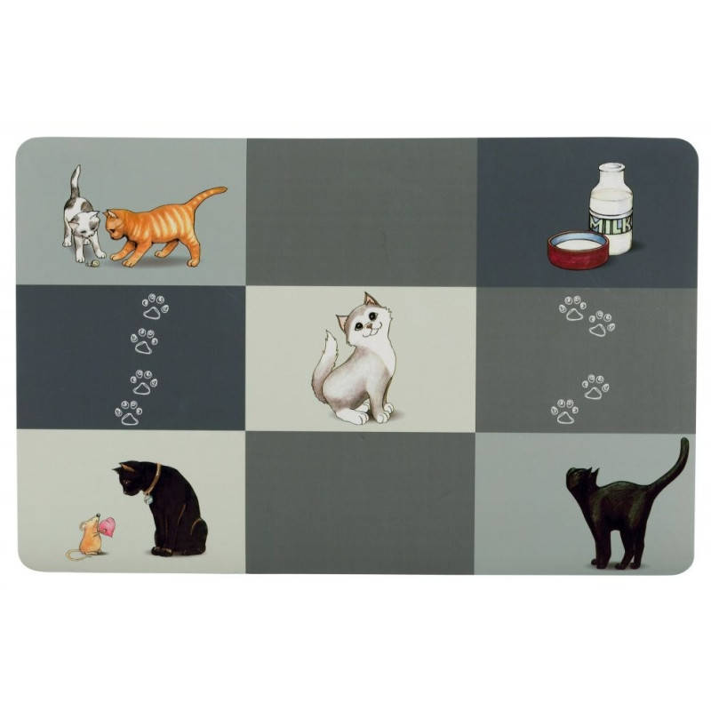 

Trixie Patchwork Cat Place Mat коврик под миски для котов 44х28см