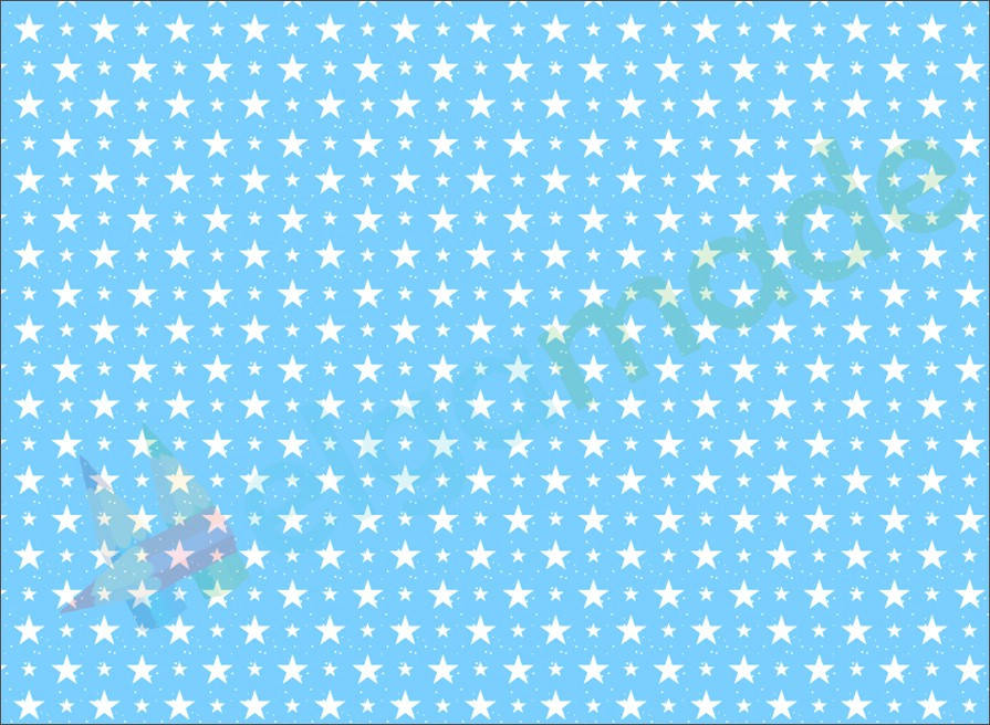 

Фетр с принтом ЗВЕЗДОЧКИ НА ГОЛУБОМ, 22x30 см, корейский мягкий 1.2 мм