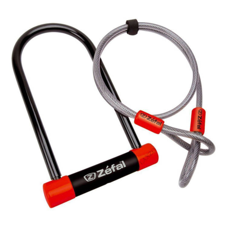 

Велозамок Zefal K-Traz U13+Cable U-Lock скоба на ключах