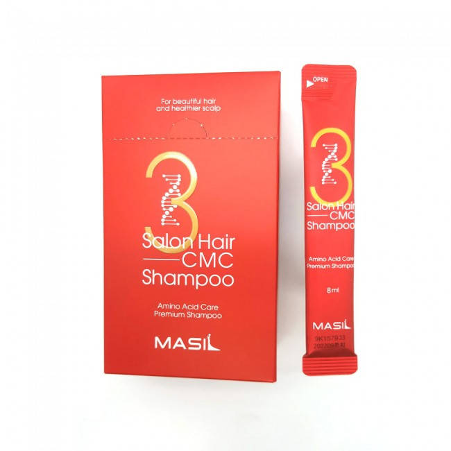 

Masil 3 Salon Hair CMC Shampoo Pouch Восстанавливающий шампунь с аминокислотами