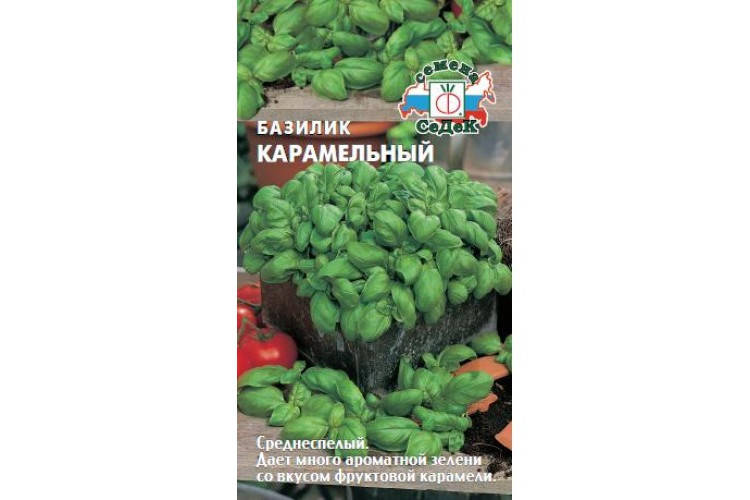 

Семена Базилик зеленый Карамельный 0,2 грамма Седек