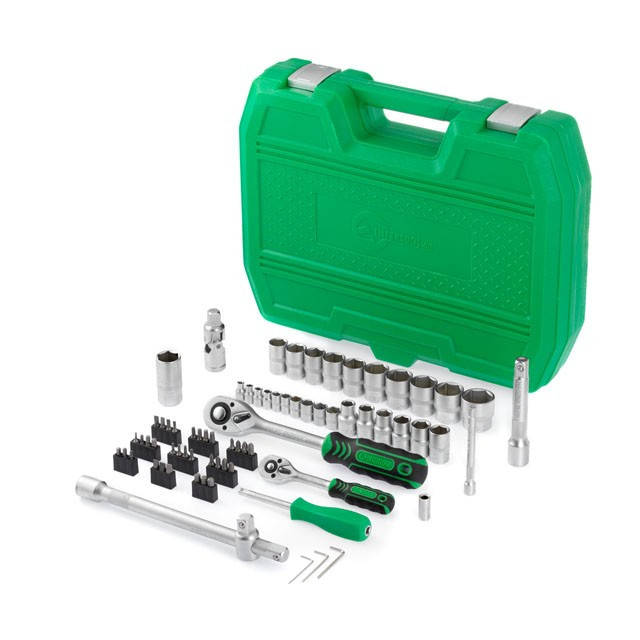 

Набор инструментов 72ед., 1/2" и 1/4" INTERTOOL ET-6072SP