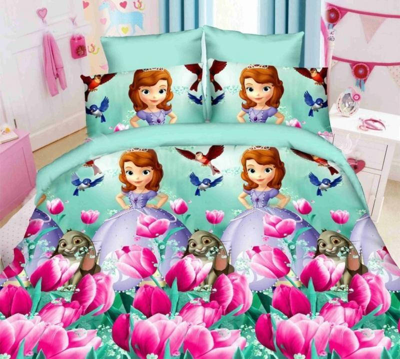 

Постельное белье детское бязь Gold София и тюльпаны, Разные цвета