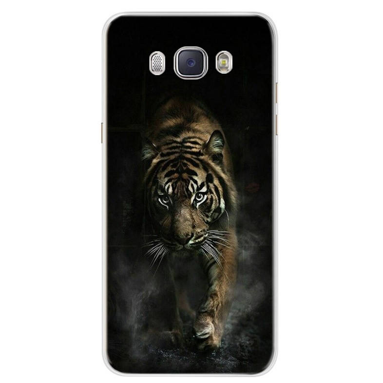 

Чехол Print для Samsung J7 2016 J710 J710H силиконовый бампер Black Tiger