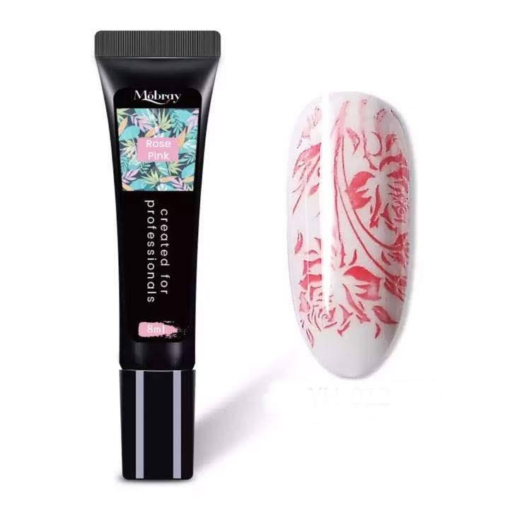 

Гель - краска для стемпинга Mobray, 8 мл. Rose Pink