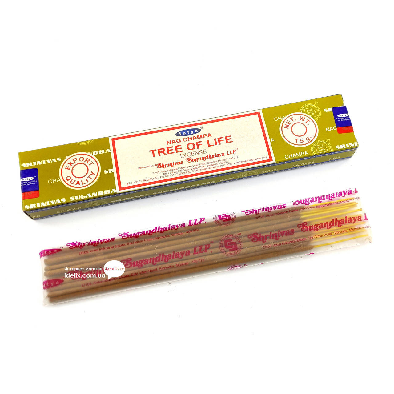 

Благовоние Tree of Life Satya 15 грамм. Аромапалочки Дерево Жизни (32496)