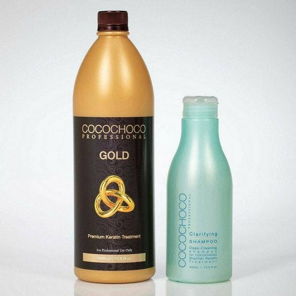 

Набор для кератинового выпрямления волос Cocochoco Gold, 1000 мл + 400 мл