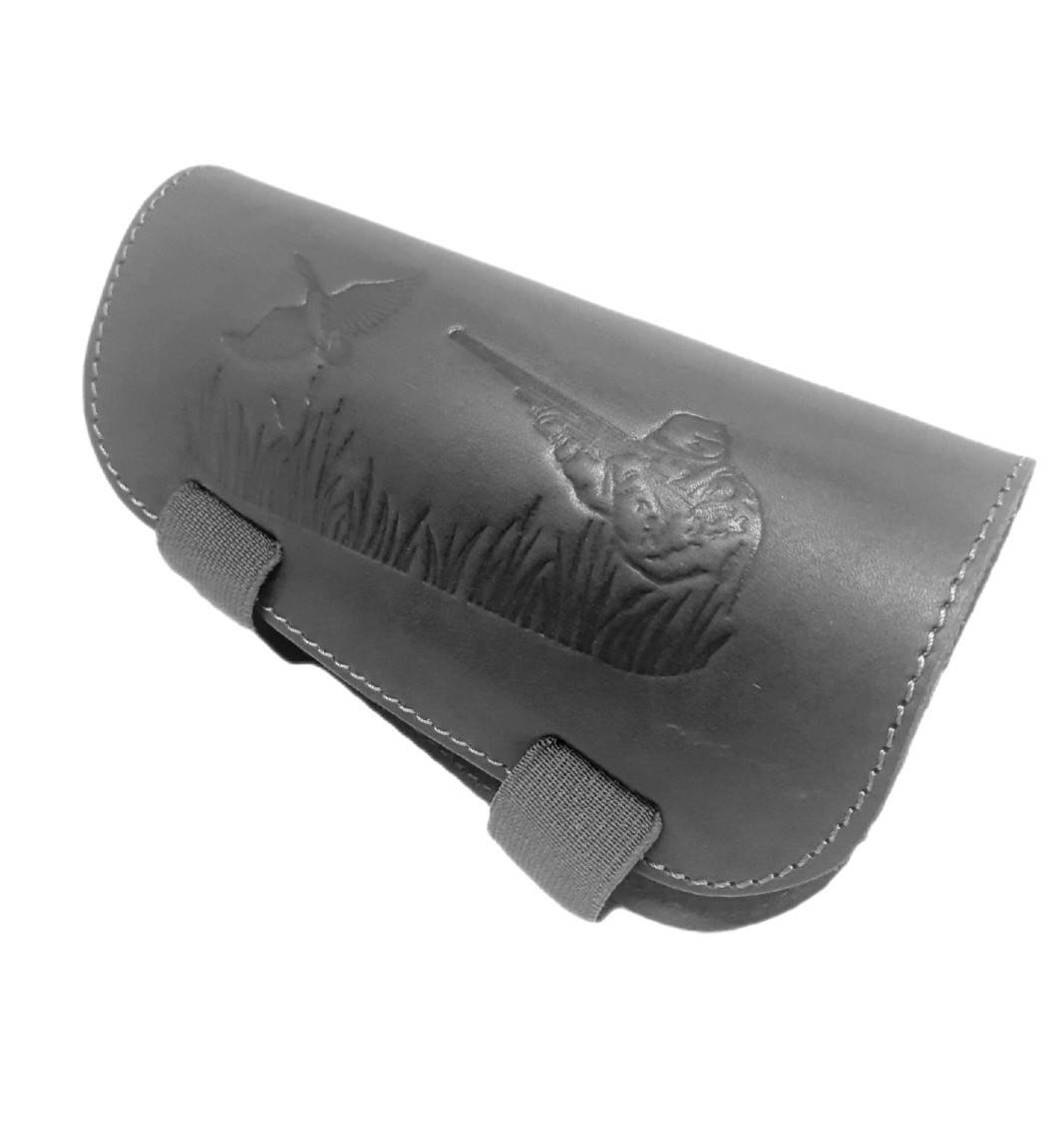 

Патронаш на приклад 6 патронов кожа Черный