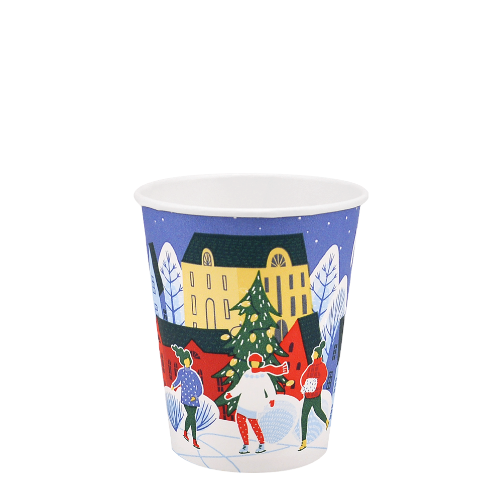 

Стакан бумажный 175 мл «Магічна мить», Разные цвета