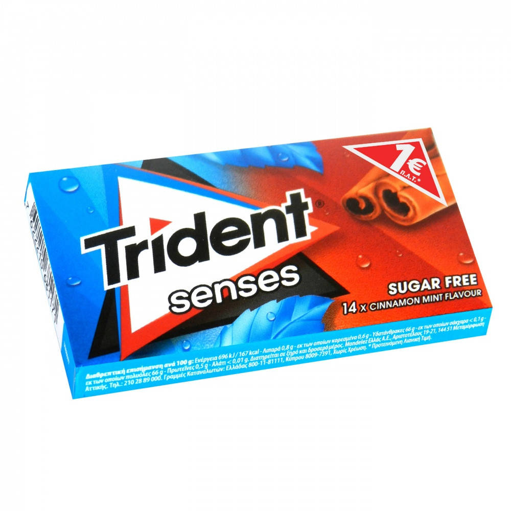 

Trident Senses Cinnamon Mint 14s *14/02/22