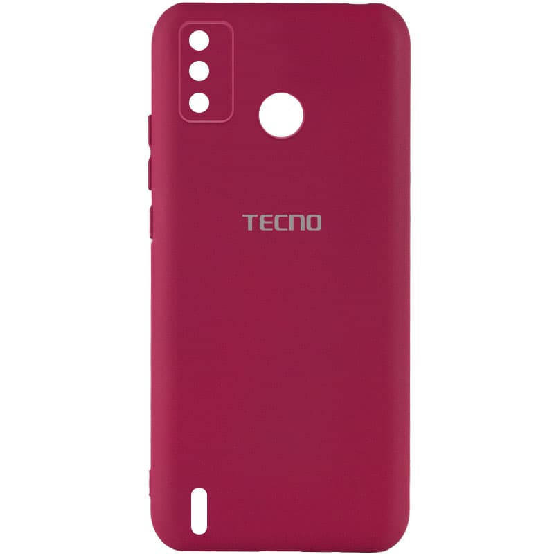 

Чехол Silicone Cover My Color Full Camera (A) для TECNO Spark 6 Go, Бордовый