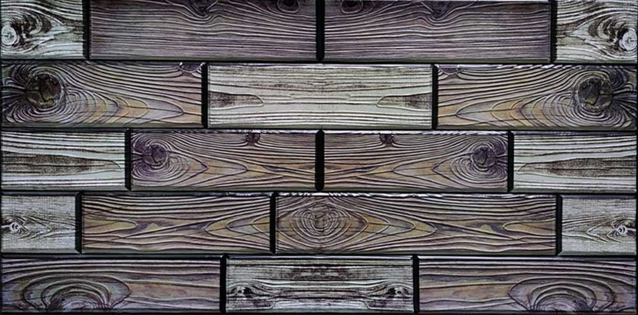 

Настенные 3D панели ПВХ «Кирпич темный» (960x480 мм)