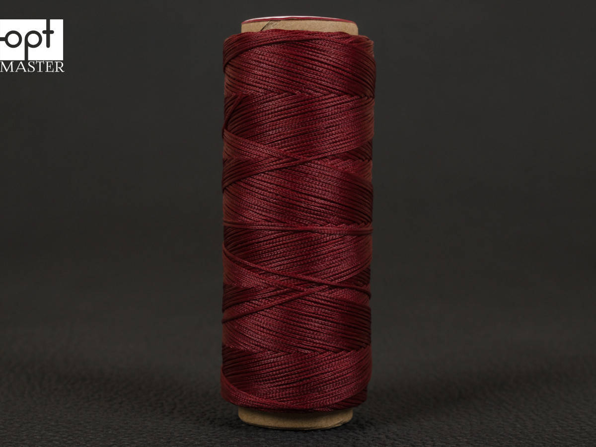 

Galaces 1.00мм тёмно-красный (S050) плоский шнур вощёный по коже