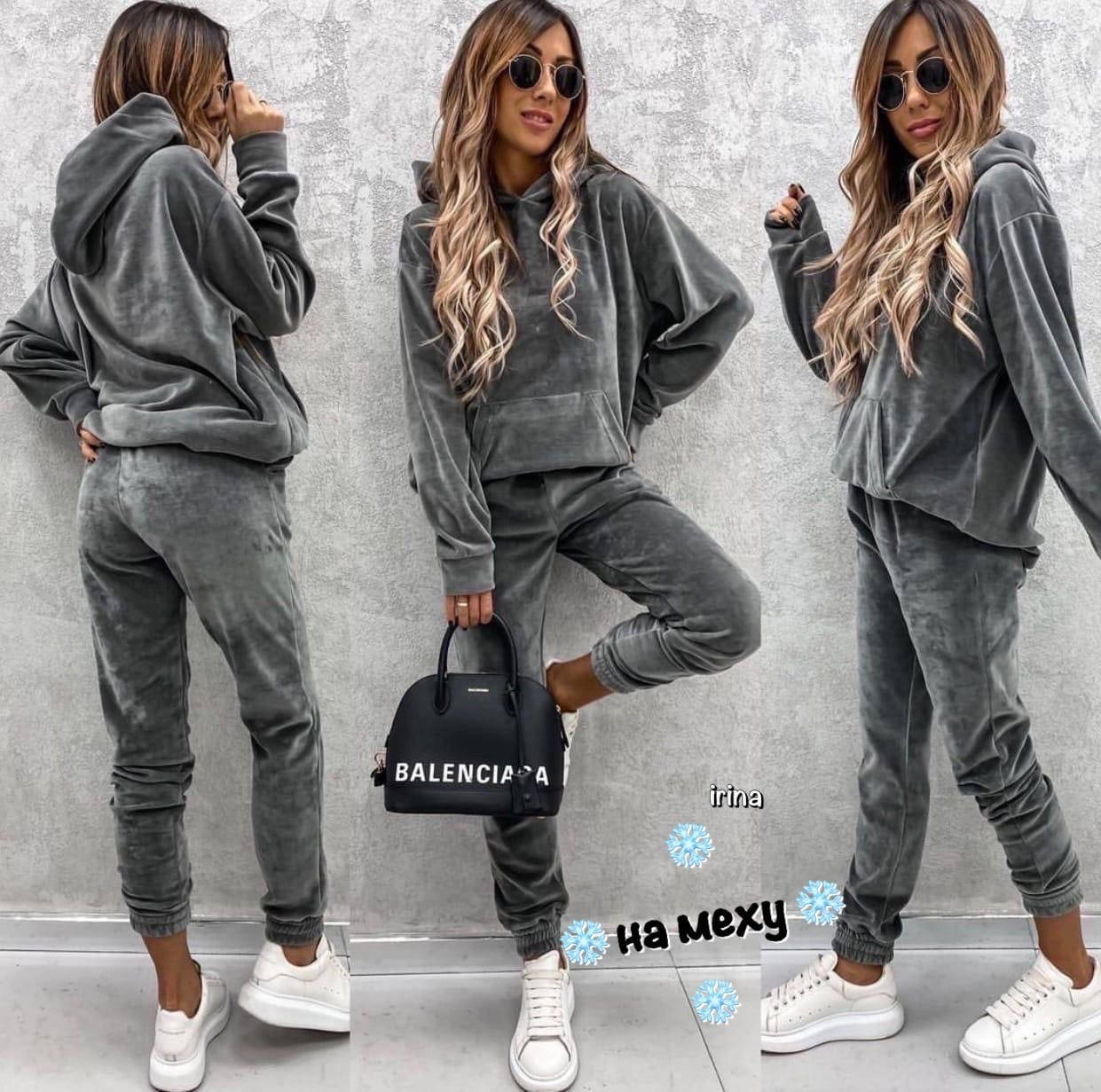 

Спортивный костюм женский велюр на меху размеры: S-L(3цв) "IRINA" недорого от прямого поставщика, Разные цвета