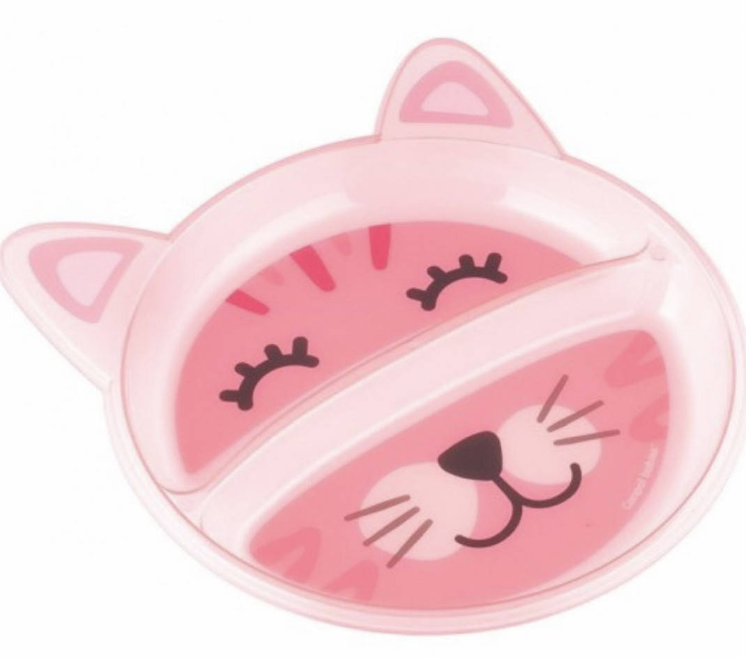 

Тарелка с двумя отделениями Забавные мордашки Canpol 74/005, Разные цвета